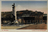 BAR-LE-DUC : La Gare et le Monument de 1870