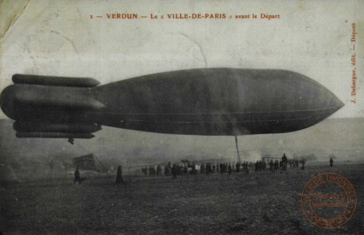 VERDUN - Le 'VILLE-DE-PARIS' avant le Départ