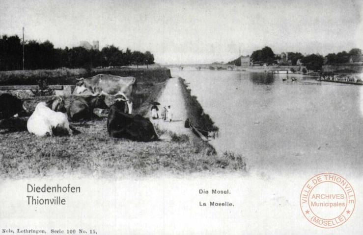 Diedenhofen = Thionville : Die Mosel = La Moselle