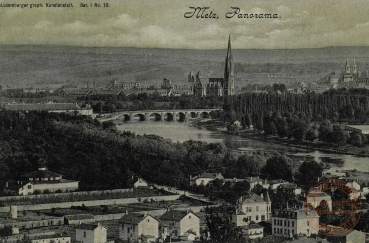Gruss aus Metz : Souvenir de Metz : Metz : Panorama