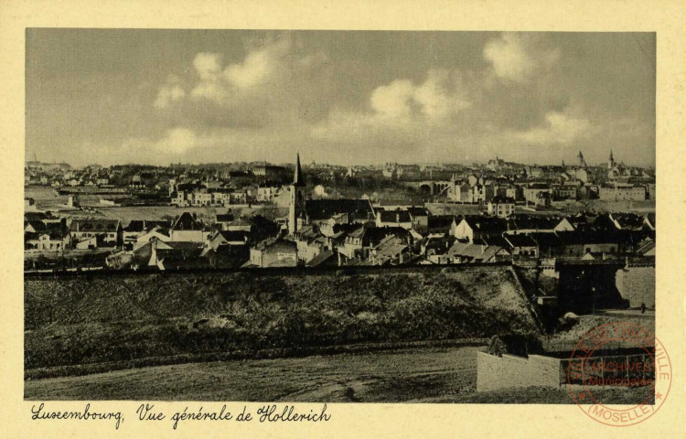 Luxembourg, vue générale de Hollerich.