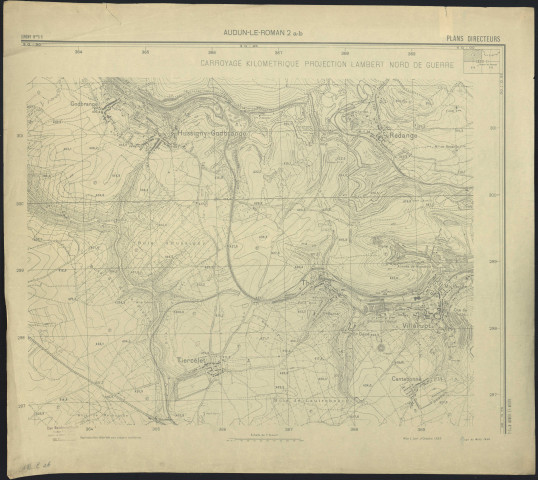 PLANS DIRECTEURS : AUDUN-LE-ROMAN 2 a-b