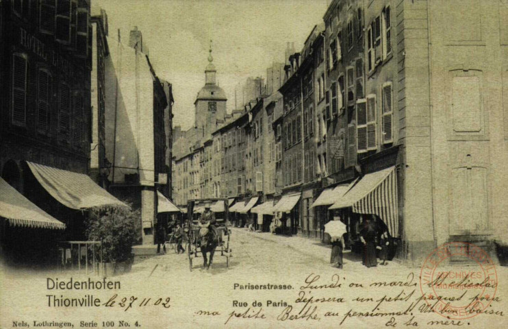 Diedenhofen - Pariserstrasse / Thionville - Rue de Paris