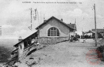 Cartes d'Autrefois (1890-1920) - Transports et communications - Lourdes - Vue de la Gare supérieure du Funiculaire du Grand Jer