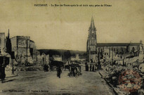 BACCARAT - La Rue des Ponts après le 26 août 1914 prise de l'Ouest