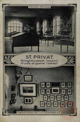 ST. PRIVAT. Kriegsmuseum (Inneres) : Musée de guerre (Intérieur)