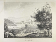 Vue de Sierck prise du côté de Rettel