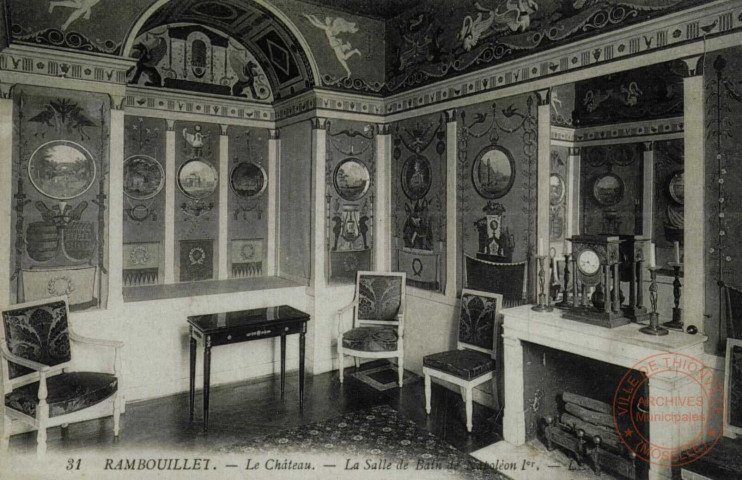 Rambouillet. Le Château. La Salle de Bain de Napoléon 1er