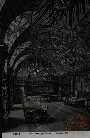 Berlin. Reichstagsgebäude- Speisesaal