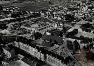 Thionville (Moselle) - Vue aérienne - Collège Moderne de Jeunes Filles et Place de la Liberté