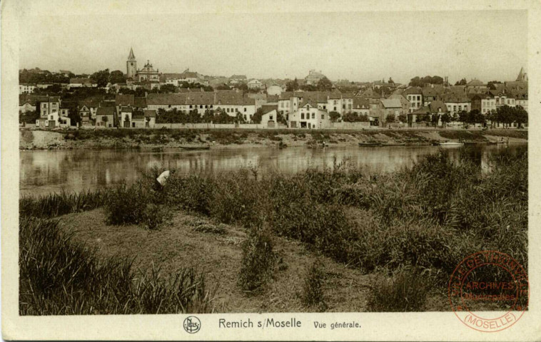 Remich s/Moselle - Vue générale