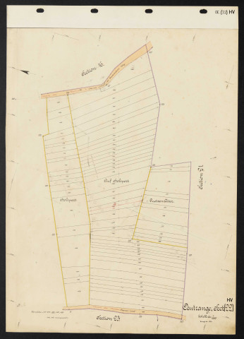 Oeutrange, section (22) HV.
