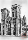 Caen - Abbaye aux Dames - Eglise de la Trinité (XIè au XIIè s.) - Façade Ouest