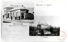 Souvenir d'Aspelt - Café de la Gare - Propriétaire J.P. Raus-Saucy - Le Château