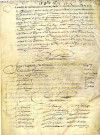 « Rôle de la montre et revue faite en la place de la ville de Thionville le xxviii octobre 1672 par le sieur Berel commissaire ordinaire des guerres de la compagnie de Trecourt », vélin, ms., encre, 2 pp.3/4 in4°, 1672 dim. 26,5 x 19,5 cm. Liste de 48 officier et soldats nominativement énumérés.