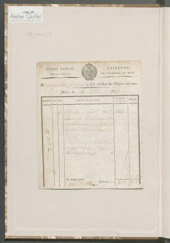 Registre de délibérations (17 mars 1826 - 10 septembre 1837)