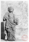 Statue de Saint-Pierre située à la chapelle Saint-Pierre de Semming (commune de Rodemack)