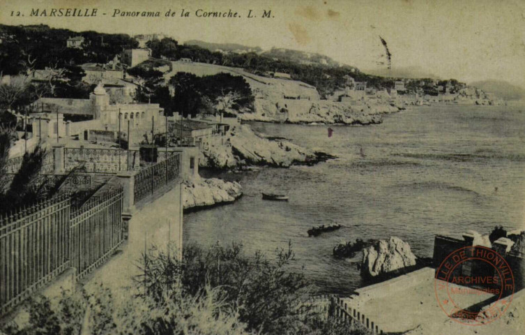 MARSEILLE - Panorama de la Corniche