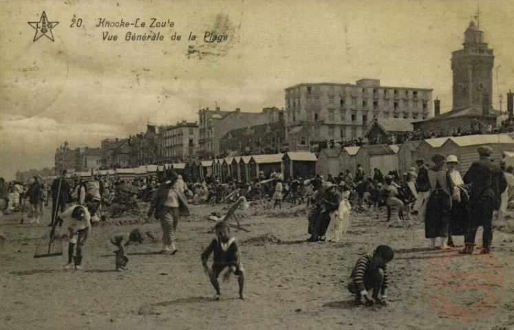 Knocke-Le-Zoute - Vue générale de la Plage