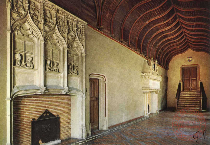 En Berry - Bourges (Cher) - Le Palais Jacques Cœur - Galerie des Marchands - Voûte en forme de carène de vaisseau renversée