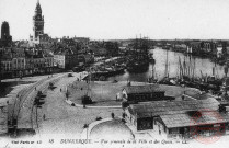 Cartes d'Autrefois (1890-1920) - Evénements et curiosités - Dunkerque - Vue générale de la ville et des quais