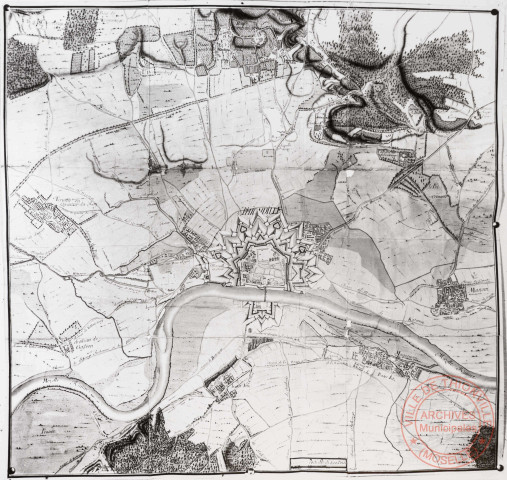 [Plan de Thionville et environs en 1754]