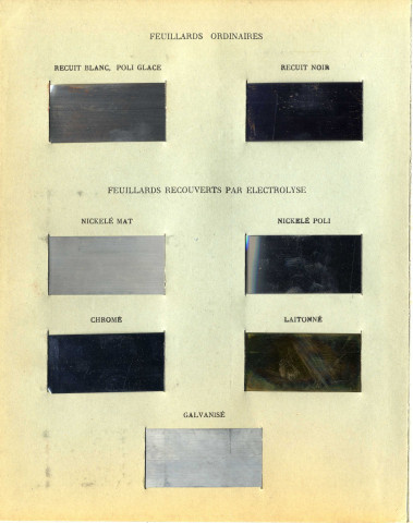 Feuillards Laminés à froid. Laminoirs à froid de Thionville route de Manom.