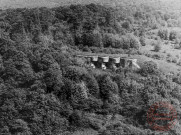 Vue aérienne du Hackenberg - Casemate triple de 75