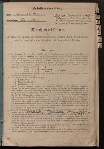 Abornement cadastral (1903-1914)