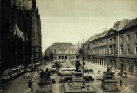 Metz : Place d'Armes : Hôtel de Ville et Caisse d'Epargne