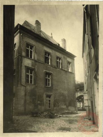 Hôtel des Créhange-Pittange après les bombardements