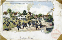 Die Schlacht bei Wörth am Westausgang (6 August 1870)