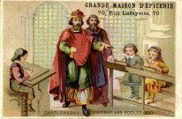 Charlemagne visitant les écoles (800)