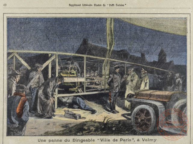 Une panne du Dirigeable « Ville de Paris », à Valmy