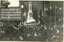 Inauguration du monument aux morts de la grande guerre Basse-Yutz le 23/11/24