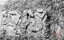 Station de chemin de croix du cimetière d'Usselskirch, 12 rue Chemin d'Usselskirch à Boust. Il reste 8 stations en 1966