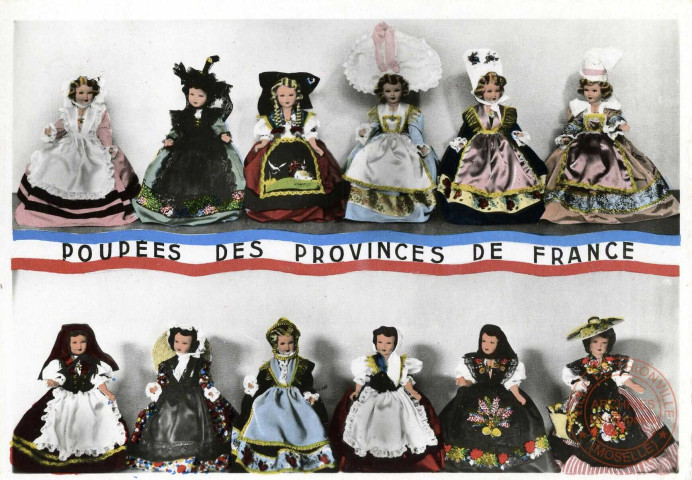 Poupées des Provinces de France.