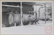 Chaudière de récupération n°4. Chaudière dégarnie de son calorifugeage.