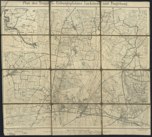 PLAN DES TRUPPEN-UEBUNGSPLATZES LOCKSTEDT UND UMGEBUNG