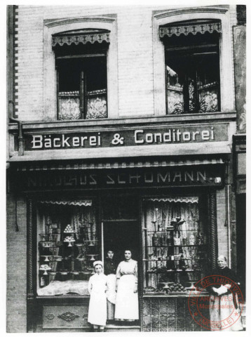 Boulangerie-pâtisserie Schoemann, 3 rue du Mersch en 1912