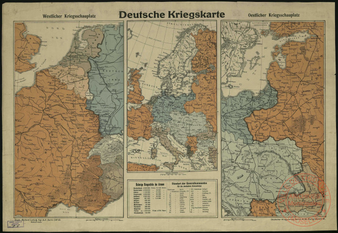 DEUTSCHE KRIEGSKARTE