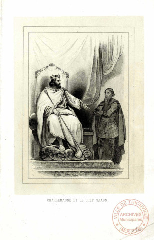 Charlemagne et le chef saxon