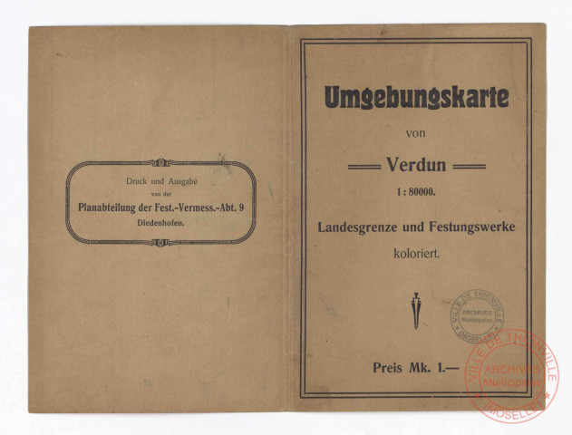 UMGEBUNGSKARTE VON VERDUN.