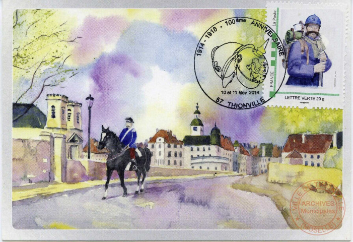 Hussard à cheval.