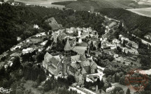 Abbaye St Maurice et St Maur .Clervaux (G-D.Luxembourg). Vue aérienne.