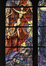 Metz. Vitraux de la Cathédrale de St-Etienne . Le Songe de Jacob, 1964 Marc Chagall.