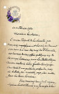Correspondance de Stephen Liégeard adressée au maire de Thionville concernant l'attribution d'une rue, 10 février 1920