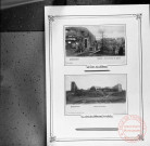 Exposition sur les fortifications à Thionville en 1970 par Georges Martig - Rodemack, la cour du château et les ruines avec la poudrière