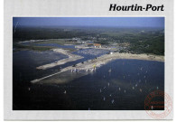 Hourtin-Port (Gironde) - Le Port et la plage au bord du Lac