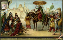 Haroun-al-Rascid reçoit les ambassadeurs de Charlemagne